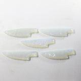 5 Opalite Ornamental Knife Blades  #583-1 Mountain Man Knife