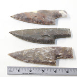3 Stone Ornamental Knife Blades  #7241  Mountain Man Knife
