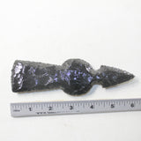1 Obsidian Ornamental Tomahawk Head #8441  Ax Axe Hatchet