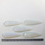 5 Opalite Ornamental Spearheads  #4942  Arrowhead