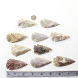 10 Large Stone Ornamental Arrowheads  #283-1  Arrowhead