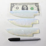 3 Opalite Ornamental Knife Blades  #343-1 Mountain Man Knife