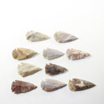 10 Large Stone Ornamental Arrowheads  #283-1  Arrowhead