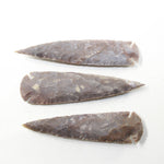 3 Stone Ornamental Spearheads  #2237  Arrowheads