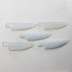 5 Opalite Ornamental Knife Blades  #933-1