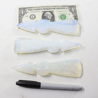 3 Opalite Ornamental Tomahawk Head3 #0737  Ax Axe Hatchet