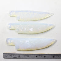 3 Opalite Ornamental Knife Blades  #2942 Mountain Man Knife