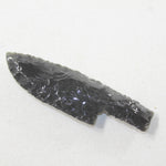 1 Small Obsidian Ornamental Knife Blade  #1335  Mountain Man Knife