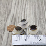 3 Agate Eyes   #2942 Naturally Formed