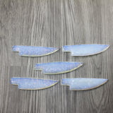 5 Opalite Ornamental Knife Blades  #1842 Mountain Man Knife