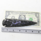 1 Obsidian Ornamental Spearhead  #1130  Arrowheads