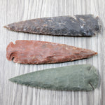 3 Stone Ornamental Spearheads  #6145 Arrowheads