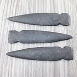 3 Iron Ornamental Spearheads  #6845  Mountain Man Knife