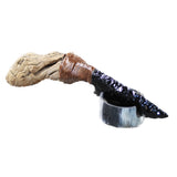 Grapevine Wood Handle Obsidian Blade Ornamental Knife #3646 Mountain Man Knife