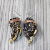 Small Alligator Feet Earrings  #4846  Mountain Man Earrings