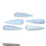 5 Opalite Ornamental Spearheads  #9147  Arrowhead