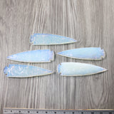 5 Opalite Ornamental Spearheads  #9147  Arrowhead