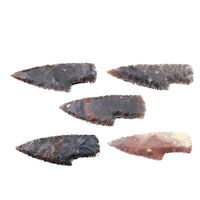 5 Small Stone Ornamental Knife Blades  #7447  Mountain Man Knife