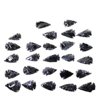 25 Large Obsidian Ornamental Arrowheads  #0747  Spearhead