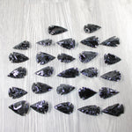 25 Large Obsidian Ornamental Arrowheads  #0747  Spearhead