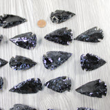 25 Large Obsidian Ornamental Arrowheads  #0747  Spearhead