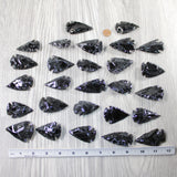 25 Large Obsidian Ornamental Arrowheads  #0747  Spearhead