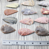 25 Large Stone Ornamental Arrowheads  #4147  Arrowhead