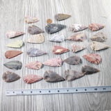 25 Large Stone Ornamental Arrowheads  #4147  Arrowhead