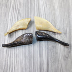 4 Small Polished Goat Horns #1847 Natural Colored