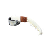 Coyote Jaw Handle Bone Blade Ornamental Knife #1547 Mountain Man Knife