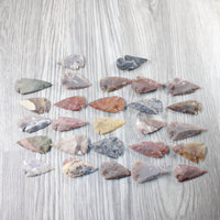 25 Large Stone Ornamental Arrowheads  #5348  Arrowhead