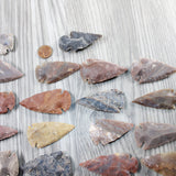 25 Large Stone Ornamental Arrowheads  #5348  Arrowhead