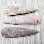 3 Stone Ornamental Spearheads  #4548 Arrowheads