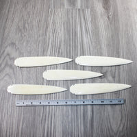 5 Ornamental Bone Spearheads  #6947  Mountain Man Art