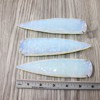 3 Opalite Ornamental Spearheads  #5348  Arrowhead