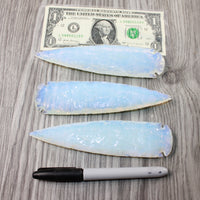 3 Opalite Ornamental Spearheads  #5348  Arrowhead