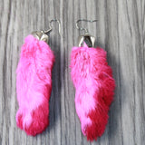 Rabbit Feet Earrings  #4948  Mountain Man Earrings