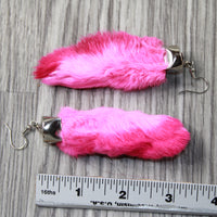 Rabbit Feet Earrings  #4948  Mountain Man Earrings