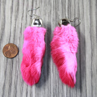 Rabbit Feet Earrings  #4948  Mountain Man Earrings