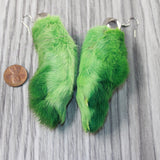 Rabbit Feet Earrings  #0948  Mountain Man Earrings