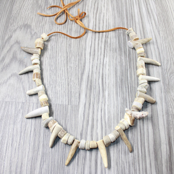 Antler Necklace  #0248 Mountain Man Necklace