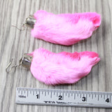 Rabbit Feet Earrings  #0248  Mountain Man Earrings