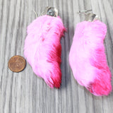 Rabbit Feet Earrings  #0248  Mountain Man Earrings