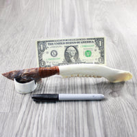 Deer Jaw Handle Stone Blade Ornamental Knife #8848 Mountain Man Knife