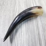 1 Polished Cow Horn #2649 Natural Colored