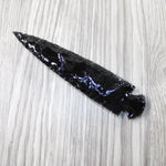 1 Obsidian Ornamental Spearhead  #2949 Arrowhead