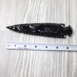 1 Obsidian Ornamental Spearhead  #2949 Arrowhead