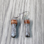 Dinosaur Bone Earrings  #4249  Mountain Man Earrings