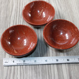 3 Gemstone Trinket Bowls  3 inch diameter #9449