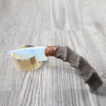 Impala Horn Handle Opalite Blade Ornamental Knife #9240 Mountain Man Knife